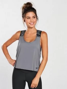 Image of Nike Training Crossover Tank Top Grey