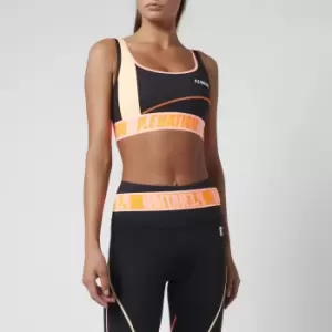 Image of P.E Nation Womens Double Cross Sports Bra - Black - S