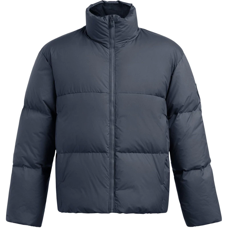 Image of Under Armour Mens Quilted Water-Repellent Puffer Jacket Gray male S