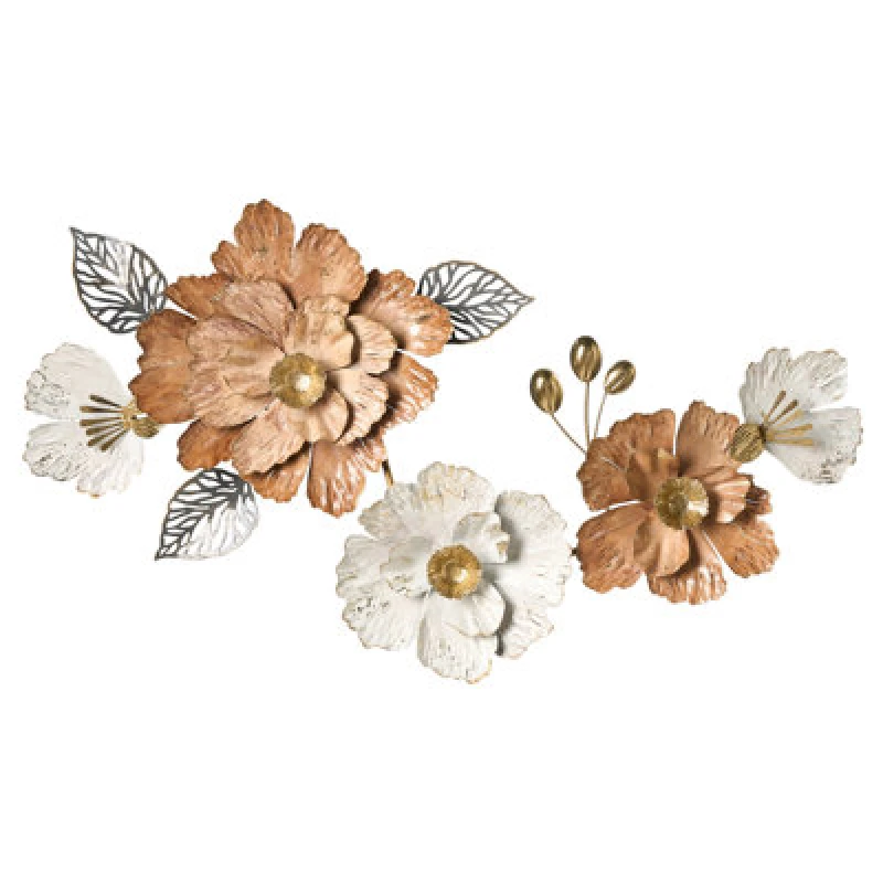 Image of Beliani Wall Decor Flower Caesium Metal 95cm Multicolour