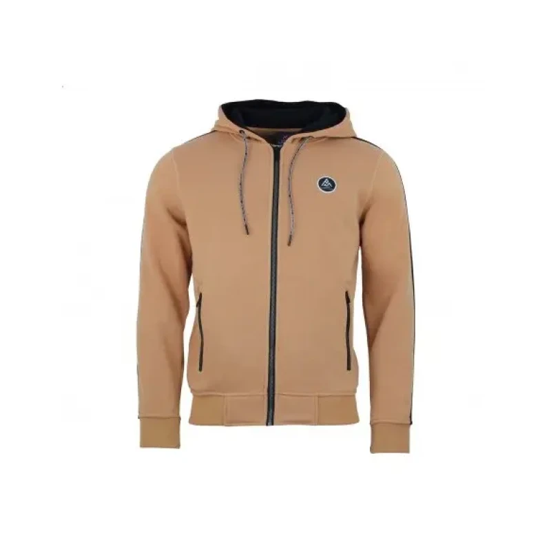 Image of Peak Mountain Hoodie fleece Peak Mountain Cyril Marron Male M CYRIL/XH-CARAMEL