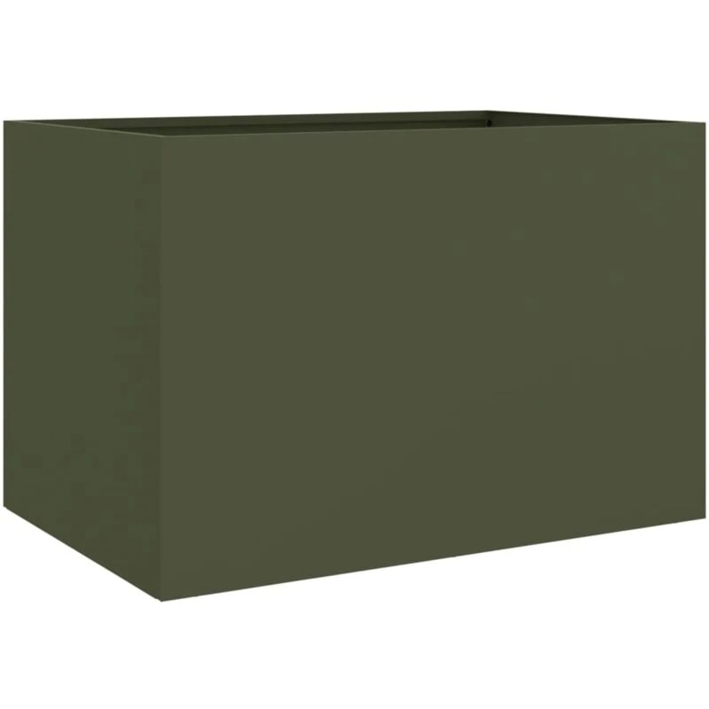 Image of VIDAXL Planter Olive Green 62x40x39cm Steel Vidaxl 8721012364561