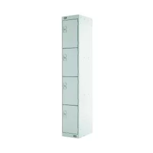 Image of Four Compartment Express Standard Locker 300x450x1800mm Light Grey