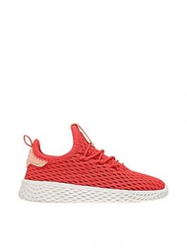 Image of adidas Originals PW Tennis HU Infant Trainer - Red/White, Size 4