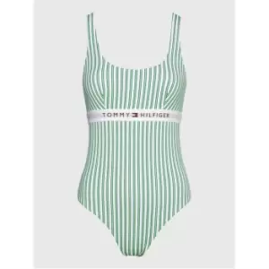 Image of Tommy Hilfiger One Piece Print (Ext Sizes) - Green