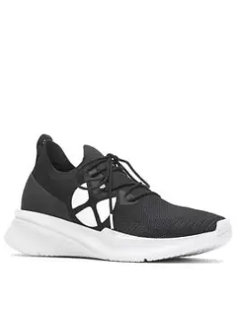 Image of Hush Puppies Hush Puppie Spark Lace Up Trainer, Black, Size 7, Men