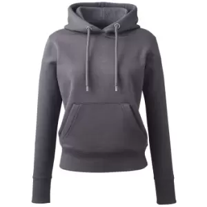 Image of Anthem Womens/Ladies Organic Hoodie (M) (Charcoal)