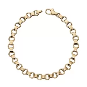 Image of Circle Bar Bracelet Yellow Gold 19.5cm Bracelet GB473