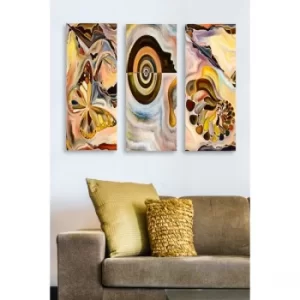 Image of MDF0004 Multicolor Decorative MDF Painting (3 Pieces)