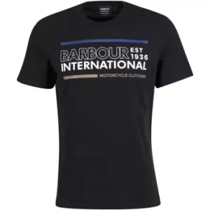 Image of Barbour International Trinity T-Shirt - Black
