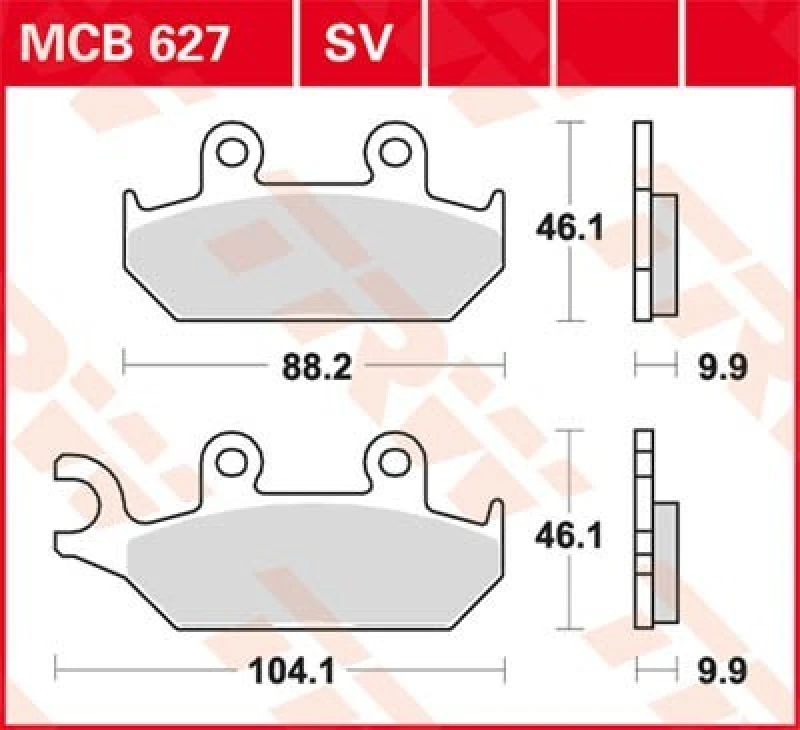 Image of TRW Lucas Brake lining MCB627