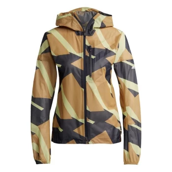 Image of adidas Terrex Agravic Graphic 2.5 Layer Rain Jacket Women - Mesa