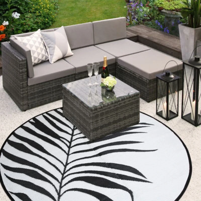Image of Jupiter - Round Outdoor Rug - Waterproof - 200X200