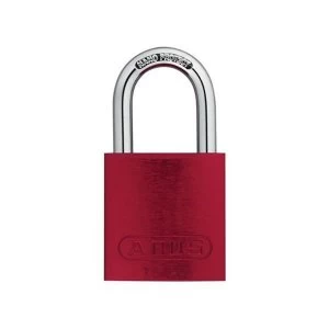 Image of ABUS Mechanical 72/40mm Aluminium Padlock Red Keyed Alike TT02162