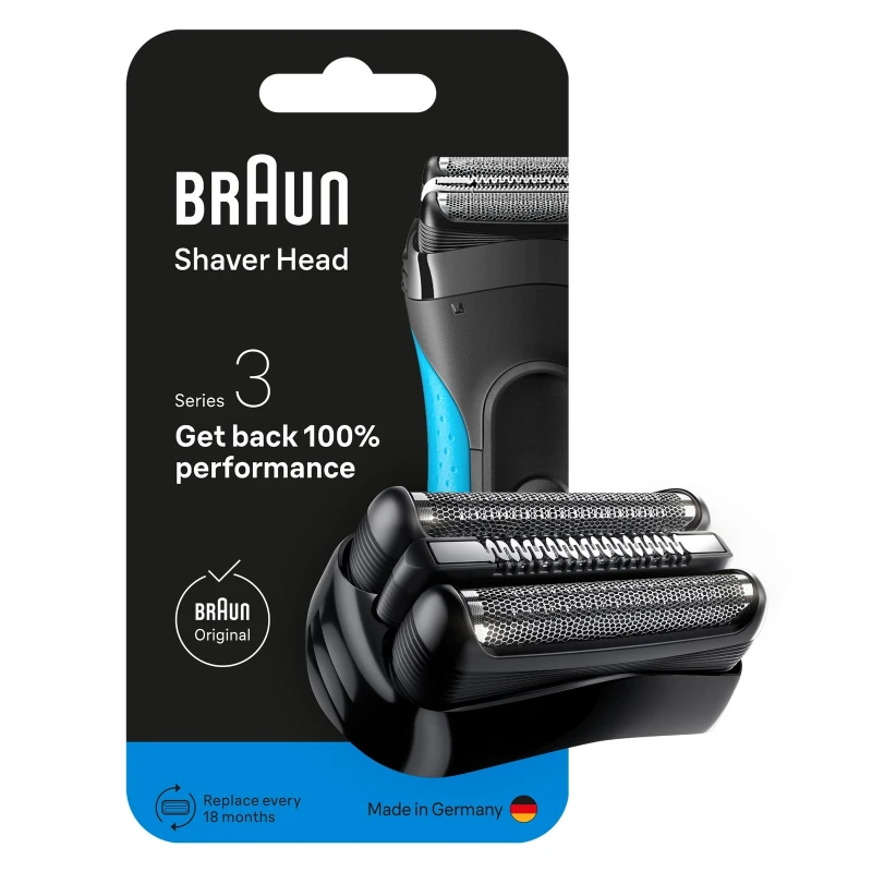 Image of Braun Series 3 21B Electric Shaver Head Replacement Black Men