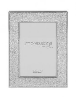 Image of Silver Plated Glitter Photo Frame