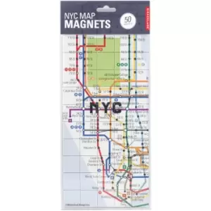 Image of Kikkerland New York Map Magnets