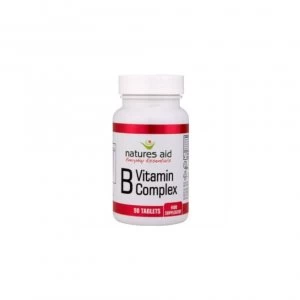 Image of Natures Aid Vitamin B Complex (improved Formula) 90 Tablets
