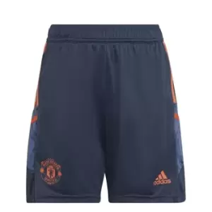 Image of adidas Manchester United Training Shorts 2022 2023 Juniors - Blue