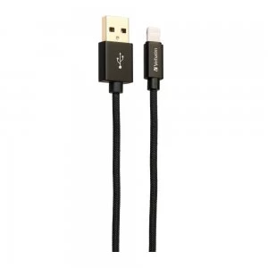 Image of Verbatim Sync & Charge Step-up Lightning Cable (0.3m) 65359 - Black