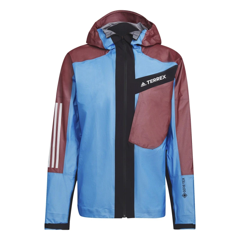 Image of adidas Terrex Lightweight Goretex Jacket Adults - Blue Blue XS