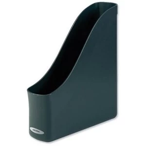 Image of Rexel Agenda2 A4 Magazine Rack File Finger-pull Recycled Charcoal Single