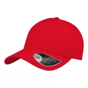 Image of Atlantis 5 Panel Structured Cap (One Size) (Red)