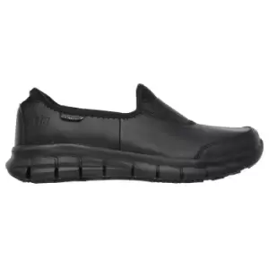 Image of Skechers Occupational Womens/Ladies Sure Track Slip On Work Shoes (7 UK) (Black)