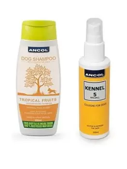 Image of Ancol Dog Shampoo Tropical Fruits 200ml And Dog Cologne Kennel 5 Dog 100Ml