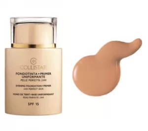 Image of Collistar Fondotinta Plus Uniforming Primer Perfect Skin 24h Spf15 05 Amber 35ml
