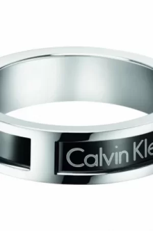 Image of Mens Calvin Klein Stainless Steel Size R/S Hollow Ring Size S KJ7RBR200109