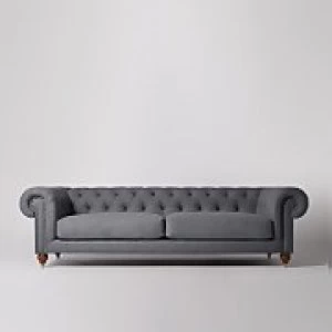 Image of Swoon Winston Smart Wool 4 Seater Sofa - 4 Seater - Anthracite