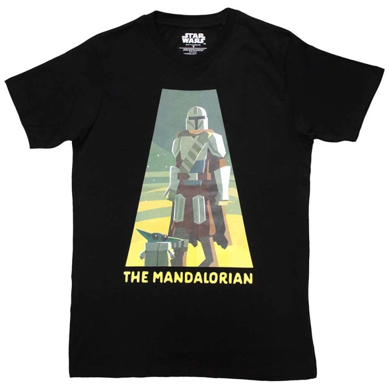 Image of Star Wars Mandalorian Spotlight T Shirt Black unisex
