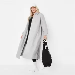 Image of Missguided maternity long coat - Grey