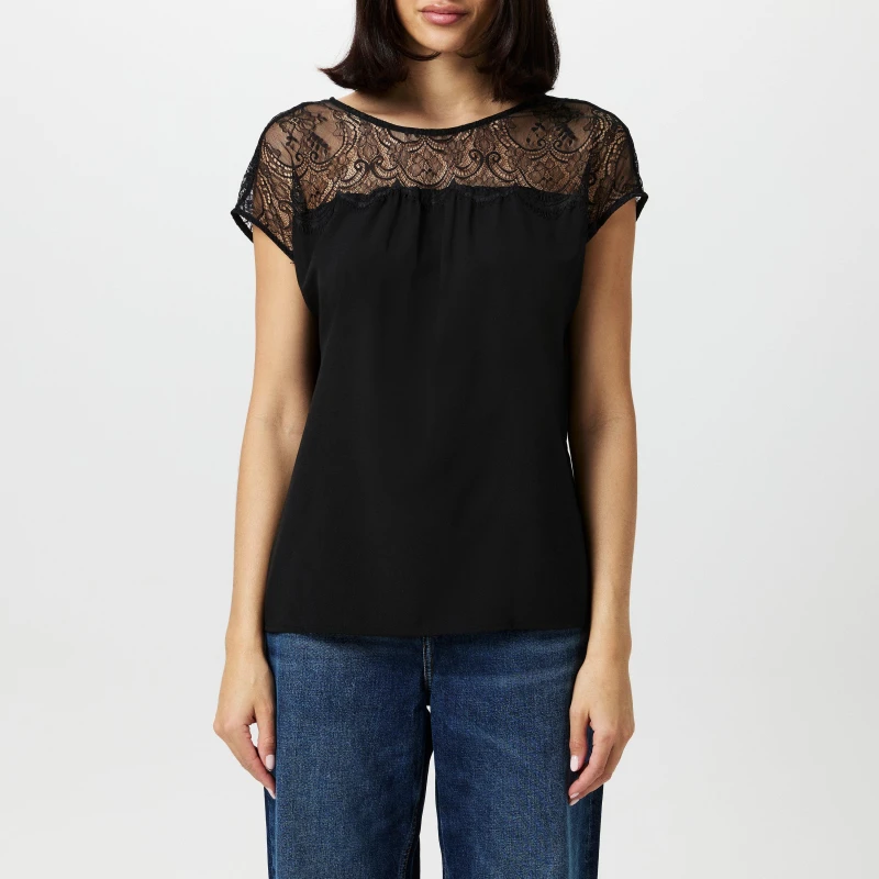 Image of French Connection Aleda Top - Black 8