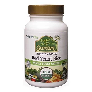 Image of Natures Plus Source of Life Garden Red Yeast Rice Capsules 60 vegetable capsules