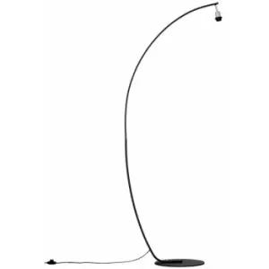 Image of Black Metal Arched Floor Lamp Base