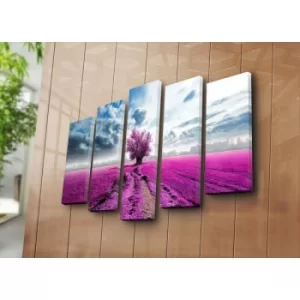 Image of 5PATK-53 Multicolor Decorative Canvas Painting (5 Pieces)