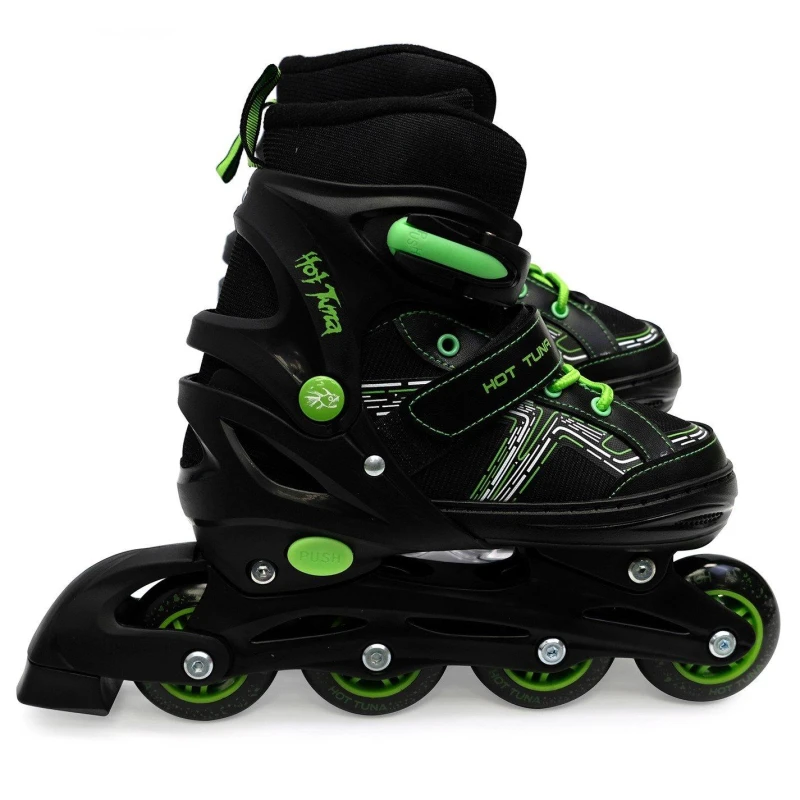Image of Hot Tuna HotTuna Edge Skates Junior Black/Green male 1-3.5 (33-36)