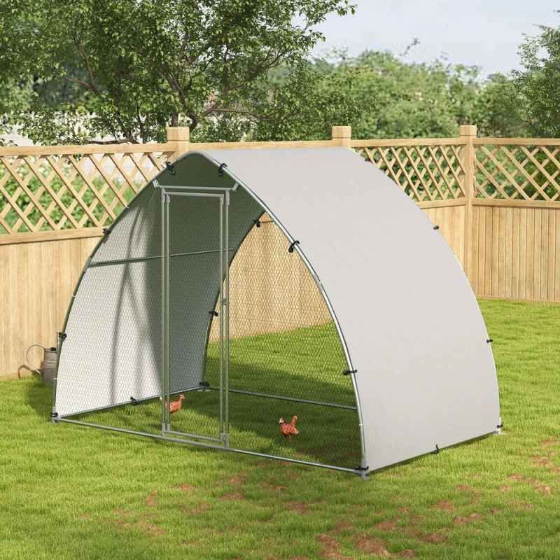 Image of PawHut Pawhut - Walk-In Chicken Run with Cover, for Chickens 3 x 1.9 x 2.2m 5056725516918