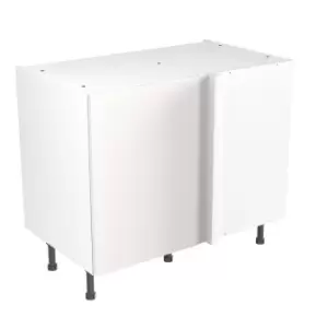 Image of KitchenKIT Slab 100cm Blind Corner Base Unit - Gloss White