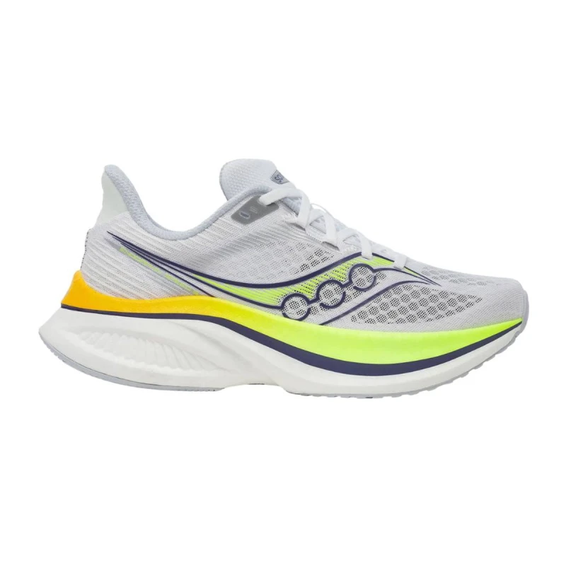 Image of Saucony Endorphin Speed 5 Shoes White Yellow AW25, Size 41 - EUR