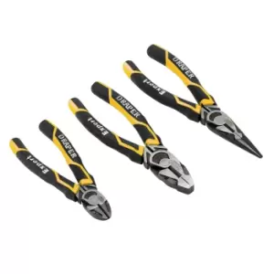 Image of Draper 28038 High Leverage Plier Set, Yellow (3 Piece)