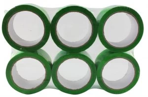 Image of Ambassador 62050665 Polypropylene Tape 50x66mm Green - 6 Pack