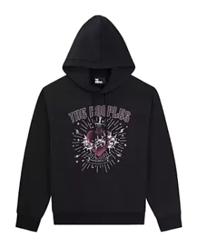 Image of The Kooples Cotton Graphic Print Hooded Sweatshirt