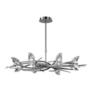 Image of Eclipse Telescopic 8 Light G9, Polished Chrome