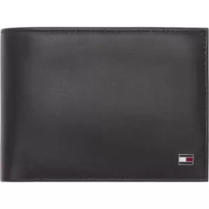 Image of Tommy Hilfiger Eton Flap and Coin Pocket Wallet - Black