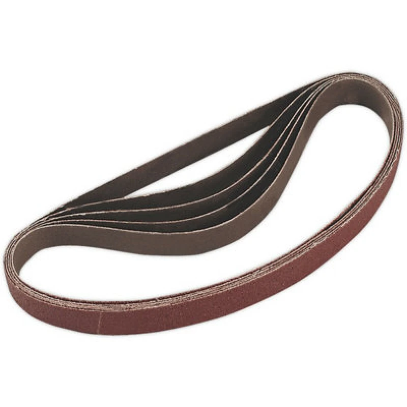 Image of Loops 5 PACK - 20mm x 520mm Sanding Belts - 60 Grit Aluminium Oxide Slim Detail Loop Multi