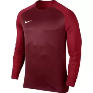 Image of Nike Trophy III Long Sleeve T Shirt Junior - Red