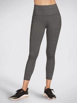 Image of Skechers Go Walk High Waisted 7/8 Leggings - Grey, Size S, Women